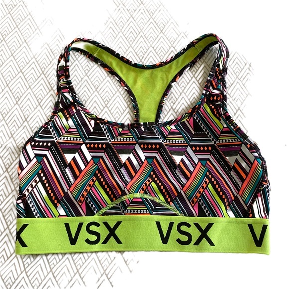 VSX Victoria Secret Sports Bra Aztec Print Medium - Picture 1 of 13